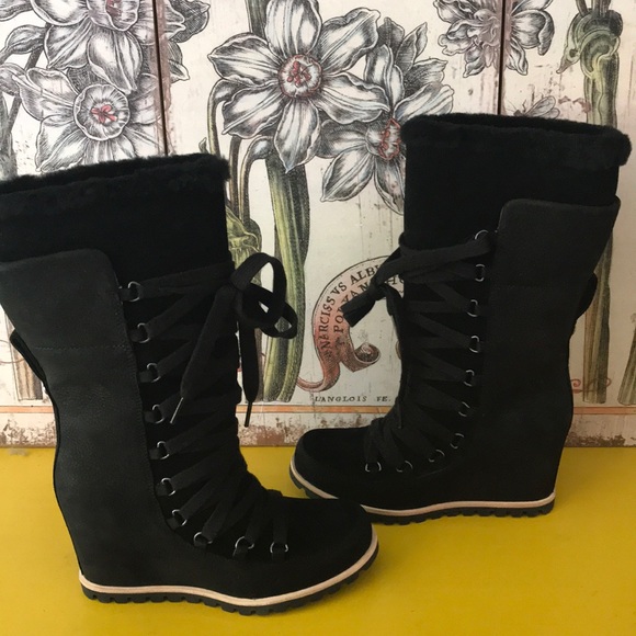 ugg mason wedge winter boot